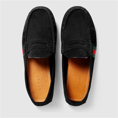 gucci driver mens|Gucci suede driving shoes.